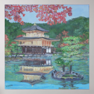 Golden Pavillion in Kyoto Poster
