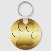 GOLDEN PAW PRINT SLEUTELHANGER (Voorkant)