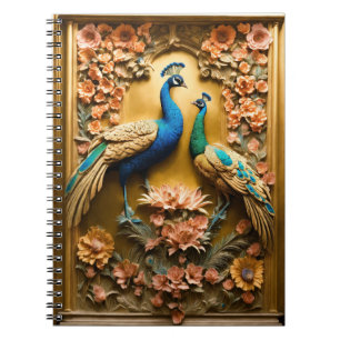 Golden Peacock Design Notitieboek