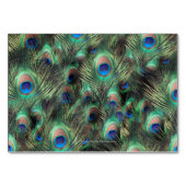 Golden Peacock Feather Table Plaats Naam Kaarten (Achterkant)