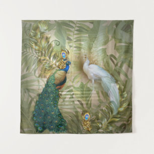Golden Peacock Temple Dreams Collectie Wandkleed