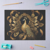Golden Peacock Tissuepapier (Craft)