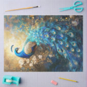 Golden Peacock Tissuepapier (Craft)