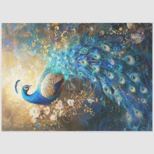 Golden Peacock Tissuepapier