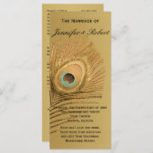 Golden Peacock Trouwprogramma Programma (Voorkant / Achterkant)