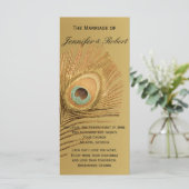 Golden Peacock Trouwprogramma Programma (Staand voorkant)