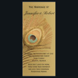 Golden Peacock Wedding Programme<br><div class="desc">Ce magnifique et élégant design, appelé Golden Peacock Mariage, a un bel arrière - plan métallique en or. Sur le côté gauche se trouve un splendide panache en plumes de paon doré. Ce serait parfait pour votre mariage ou événement ! Cet ensemble contient des invitations, enregistrer les cartes de date,...</div>