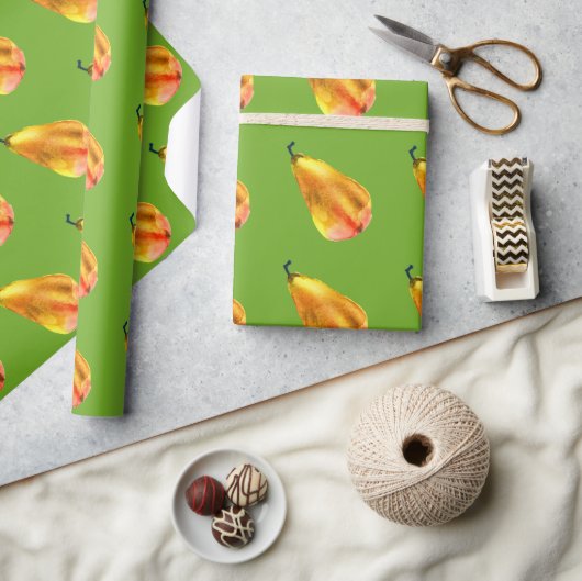 Golden Pear Fruit Cadeaupapier (Crafts)