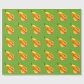 Golden Pear Fruit Cadeaupapier (Vlak)