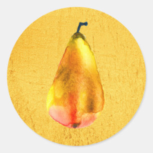 Golden Pear Ronde Sticker