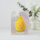 Golden Pear still Life Waterverf Briefkaart (Staand voorkant)