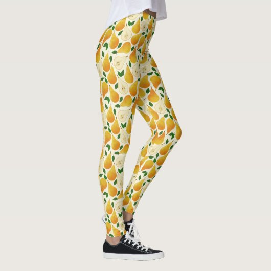 Golden Pears Pattern Leggings (Rechts)