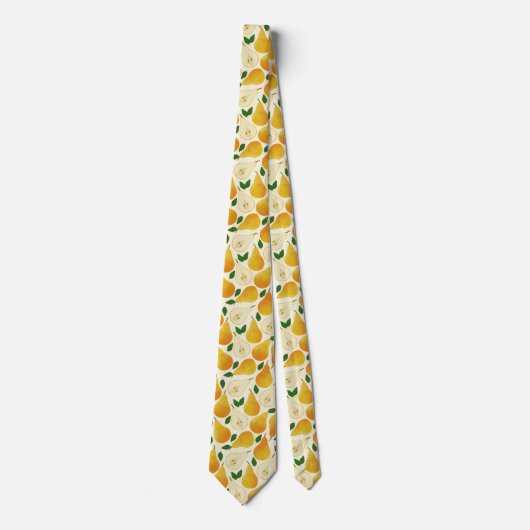 Golden Pears Pattern Stropdas (Voorkant)