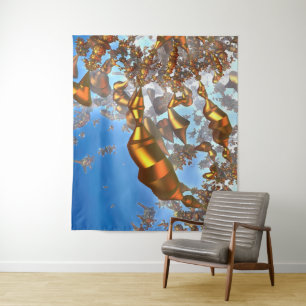 Golden Pencils Tapestry Wandkleed