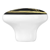 Golden pentagram keramische knop (Zijkant)