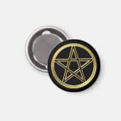 Golden pentagram magneet (Voorkant / Achterkant)