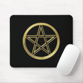 Golden pentagram muismat (Met muis)