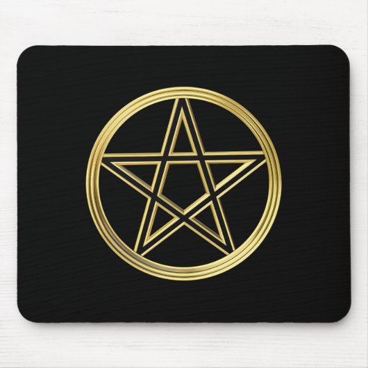 Golden pentagram muismat (Voorkant)