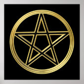 Golden pentagram poster (Voorkant)
