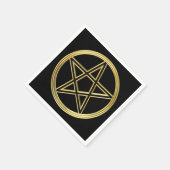 Golden pentagram servetten (Hoek)