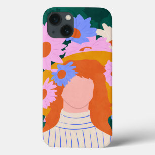 Golden Pet & Wildflowers iPhone 13 Hoesje