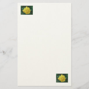 Golden Petals Briefpapier