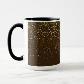 Golden Petite Stars Two-Tone Coffee Mok-Brown Mok (Links)