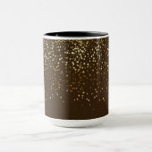 Golden Petite Stars Two-Tone Coffee Mok-Brown Mok (Midden)