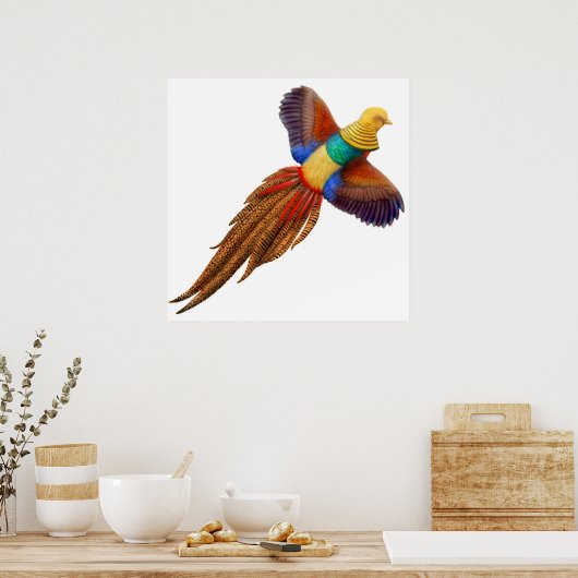 Golden Pheasant Print (Keuken)