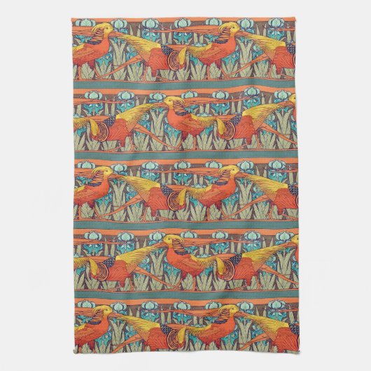 Golden Pheasant Retro Theedoek (Verticaal)