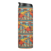 Golden Pheasant Retro Thermosbeker (Geroteerd rechts)