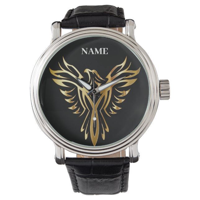 Golden phoenix, elegance horloge (Voorkant)