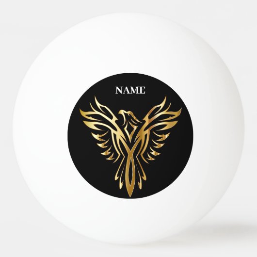 Golden phoenix, elegance pingpongballen (Voorkant)