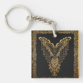 Golden Phoenix Elegance Sleutelhanger (Voorkant)