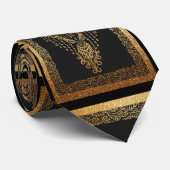 Golden Phoenix Elegance Stropdas (Opgerold)