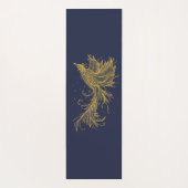 Golden Phoenix Red en Blue Yoga Mat (Achterkant)