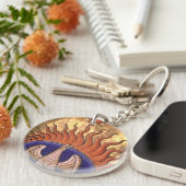 Golden Phoenix stijgt uit de as Sleutelhanger (Voorkant Rechts)