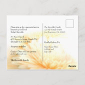 Golden Photo Funeral Memorial Service Invitation (Dos)