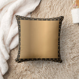 Golden Pillow met Black Trim Kussen
