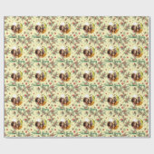 Golden Pine Frame Cadeaupapier (Vlak)