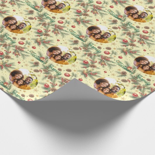 Golden Pine Frame Cadeaupapier (Hoek)