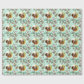 Golden Pine Frame Cadeaupapier (Vlak)