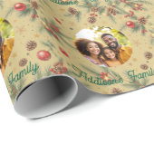 Golden Pine Frame Cadeaupapier (Rol Hoek)