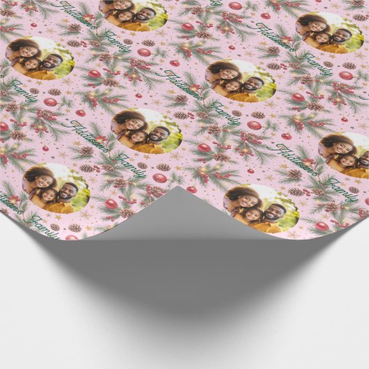 Golden Pine Frame Cadeaupapier (Hoek)