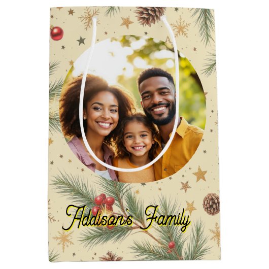 Golden Pine Frame Medium Cadeauzakje (Voorkant)