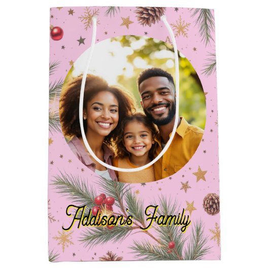 Golden Pine Frame Medium Cadeauzakje (Voorkant)