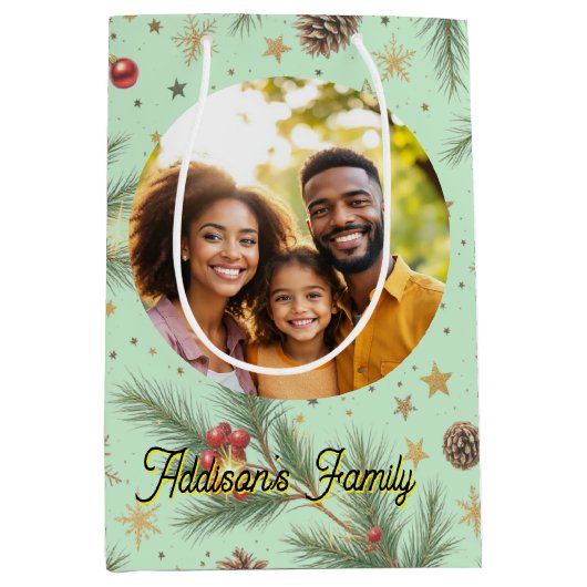 Golden Pine Frame Medium Cadeauzakje (Voorkant)