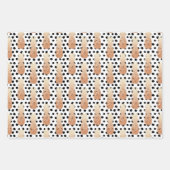 Golden Pineapples Pattern Tropical Inpakpapier Vel (Voorkant 3)