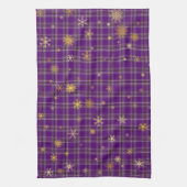 Golden Plaid Noel Theedoek (Verticaal)