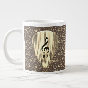 Golden Plectron – Stijlvol design voor muziekliefh Extra Grote Beker